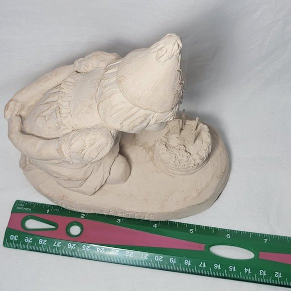 Austin Productions Girl Blowing out Birthday Candles Figurine 1989 Sculpture - Picture 10 of 12